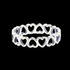 Forever Hearts 925 Silver Ring