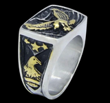 Freedom Eagle Flag Ring