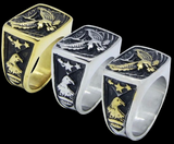 Freedom Eagle Flag Ring