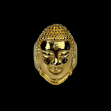 Golden Buddha Head Ring
