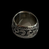 Skull King Gemstone Signet Ring