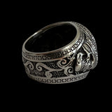 Medusa Gemstone Signet Ring