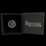 Skull King Gemstone Signet Ring