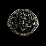 Medusa Gemstone Signet Ring