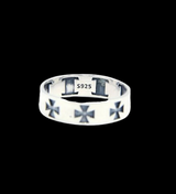 Jesus Cross 925 Silver Ring