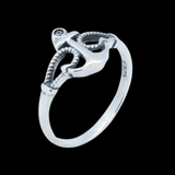 Mini Anchor 925 Silver Ring