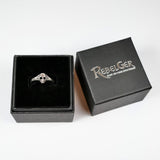 Mini Hollow Skull 925 Silver Ring