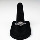 Mini Hollow Skull 925 Silver Ring