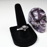 Mini Hollow Skull 925 Silver Ring