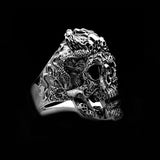 3 SKULLS HEAD 925 RING - Rebelger.com