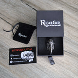 INDIAN SKULL HORN RING - Rebelger.com