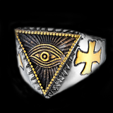 ALL SEEING EYE PYRAMID RING - Rebelger.com