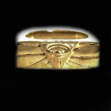 ALL SEEING EYE RECTANGLE RING - Rebelger.com