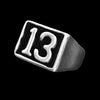 BLACK LUCKY 13 RING - Rebelger.com