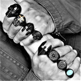 BLACK NAVAJO STONE RING - Rebelger.com