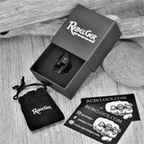 BLACK SPARTAN HELMET RING - Rebelger.com