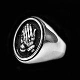 BLESSED PRAYER HANDS RING - Rebelger.com