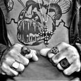 CROSS SKULL NECKLACE - Rebelger.com