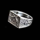 CROSSED GUN RING - Rebelger.com