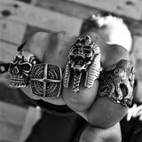 EGYPTIAN CURSE SKULL RING - Rebelger.com