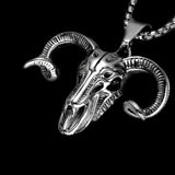 GOAT SKULL HEAD NECKLACE - Rebelger.com