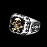 GOLDEN SAINT SKULL RING - Rebelger.com
