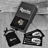 GOLDEN SKULL WARRIOR CHIEF RING - Rebelger.com