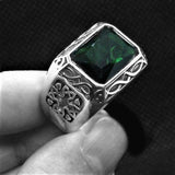 GREEN GEM 925 RING - Rebelger.com
