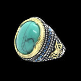 GREEN STONE 925 RING - Rebelger.com