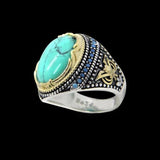 GREEN STONE 925 RING - Rebelger.com