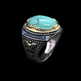 GREEN STONE 925 RING - Rebelger.com