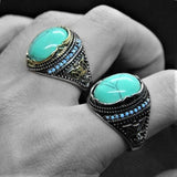 GREEN STONE RING - Rebelger.com