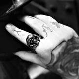 GRIM REAPER SKULL HEAD RING - Rebelger.com