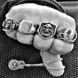 HAND CARVED JESUS RING - Rebelger.com