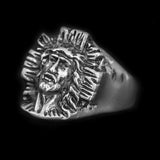 HAND CARVED JESUS RING - Rebelger.com