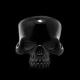 JAW SKULL BLACK RING - Rebelger.com