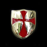 KNIGHTS TEMPLAR SHIELD RING - Rebelger.com