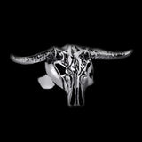 LONGHORN SKULL RING - Rebelger.com