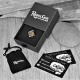 LUCKY 13 GOLD SKULL RING - Rebelger.com