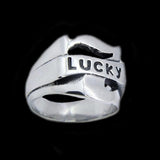 LUCKY SILVER RING - Rebelger.com