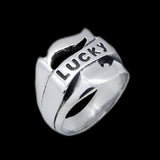 LUCKY SILVER RING - Rebelger.com