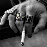 PRAYER HANDS GOLD RING - Rebelger.com