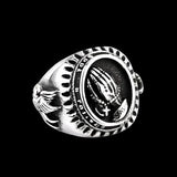 PRAYER HANDS RING - Rebelger.com