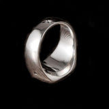 Gold Top Square Ring 925 Silver Ring