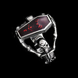 RUBY COFFIN SKULL RING - Rebelger.com