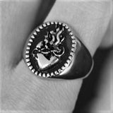 SACRED FIRE HEART RING - Rebelger.com