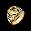 SACRED PRAYER HANDS GOLD RING - Rebelger.com