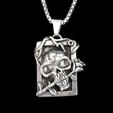 SKULL AND ROSES NECKLACE - Rebelger.com