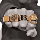 SKULL RIDER GOLD RING - Rebelger.com