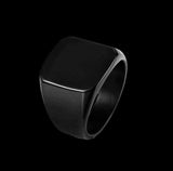 SQUARE BLACK RING - Rebelger.com